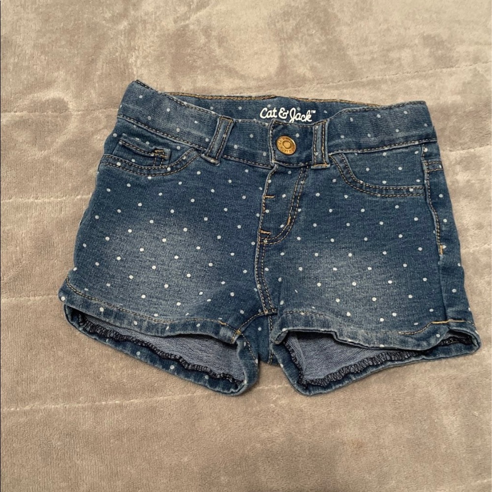 Cat & Jack Little Girls Jean Shorts 3T